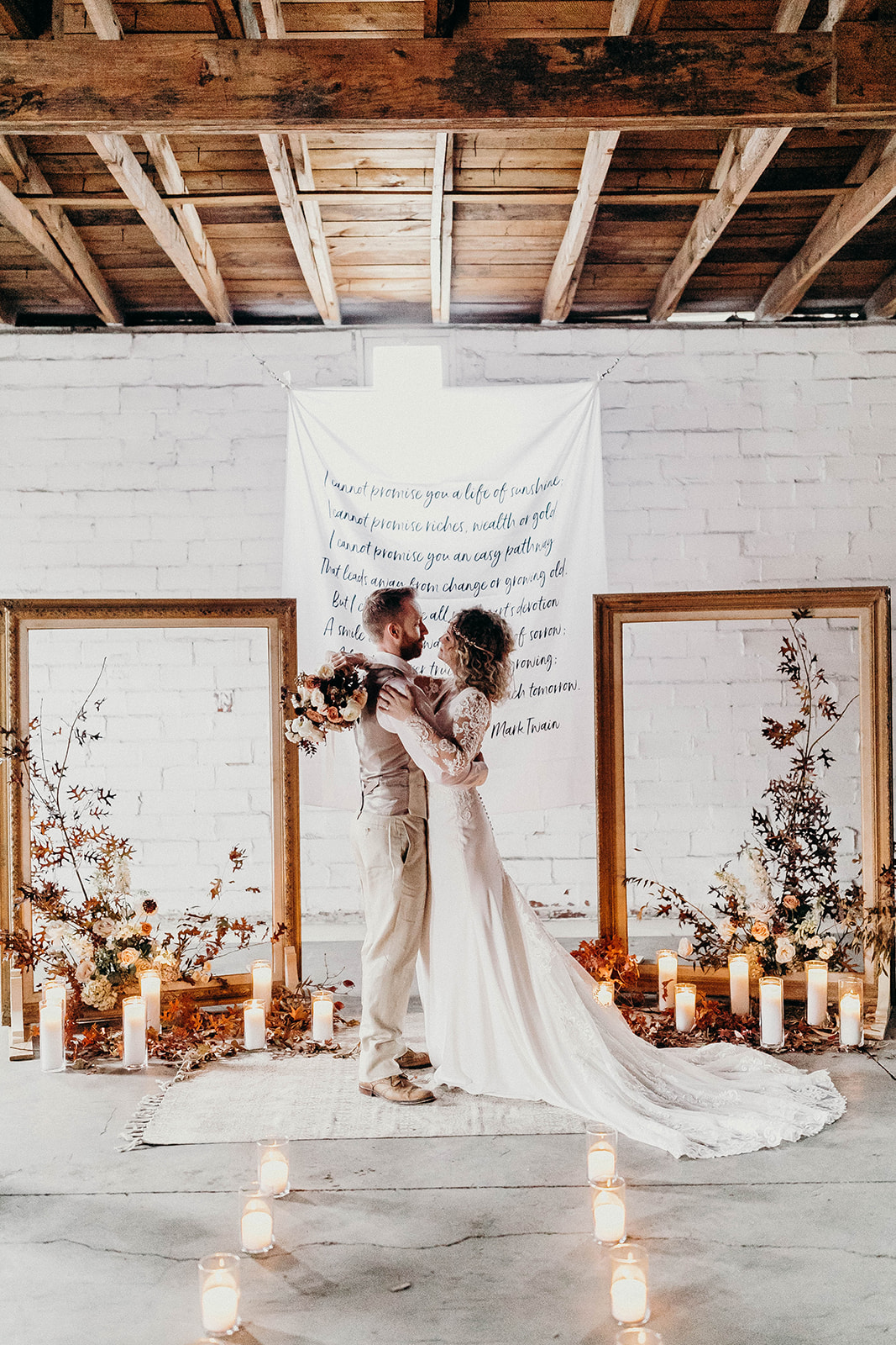 Creative Wedding Ceremony Backdrop Ideas - originally published on ivoryandink.com