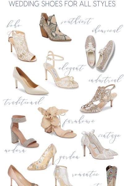 Before you can go down the aisle and even before you can get your dress altered, you are going to need to find the perfect pair of wedding shoes. Check out this post featuring various wedding style shoes! Originally published on ivoryandink.com
